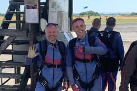Richard Somerset & Luke Hughes at one of the skydives