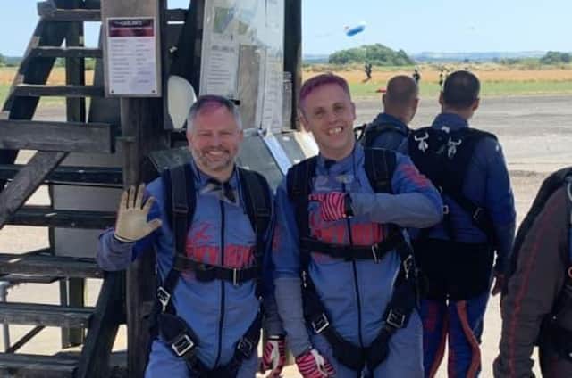Richard Somerset & Luke Hughes at one of the skydives