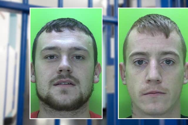 Keegan Garland, left, and Jake O'Brien have been jailed.