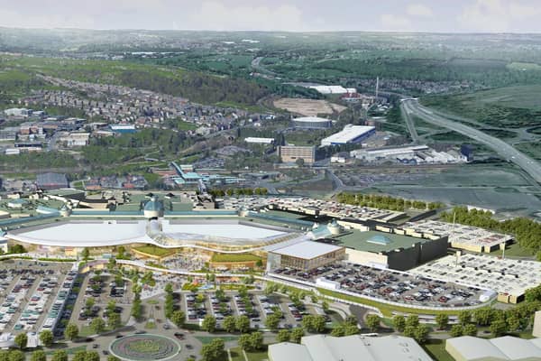 Impression of the Meadowhall extension.