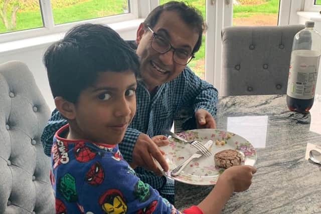 Ranby House pupil Sathvik cooked and served a three-course meal to say thank you to his parents, who are both doctors
