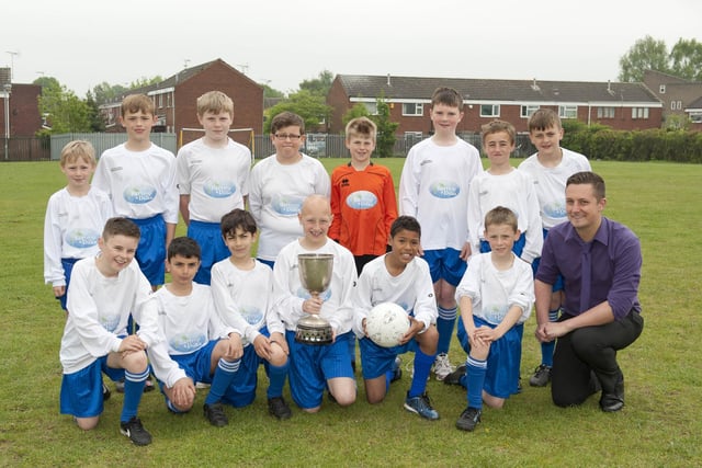 The Prospect Hill Junior School Boys Football Team who won the 2012/13 Parry Cup.