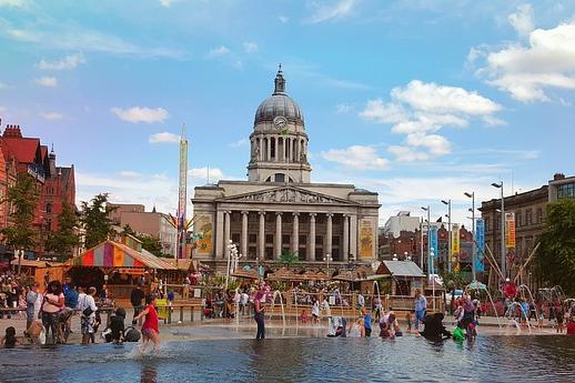 The beloved Nottingham Beach is back, offering an urban oasis where visitors of all ages can bask in the sun and enjoy the sandy shore. With fantastic slides for the little ones and a Giant Slip 'n Slide featuring two giant inflatable waterslides, The Arrow and Little John, there's plenty of refreshing fun to beat the summer heat.