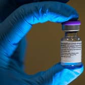 A vial of the Pfizer/BioNTech Covid-19 vaccine. Image: Getty.