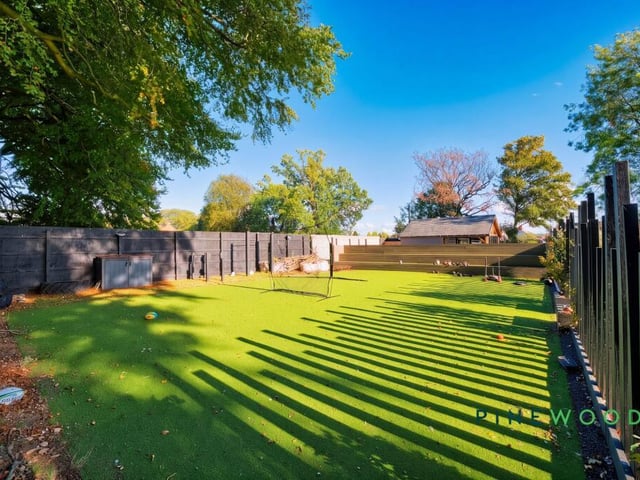 The property has its own astroturf pitch.