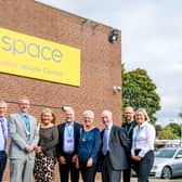 Representatives from BPL, Bassetlaw District Council, and partners at the Your Space, Bircotes.