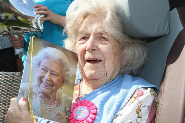 Minnie Rudderham celebrates her 105th birthday