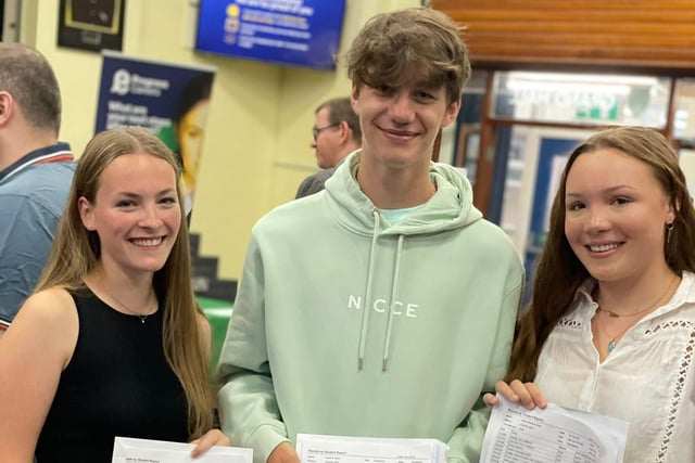 Great results from Hannah Poole, Daniel Taylor, and Ellicia Williams-Smith - including Hannah's seven 9s and two 8s.