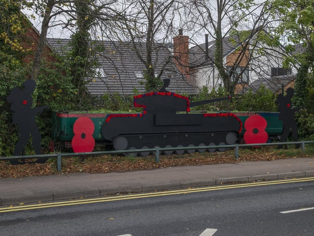 This decorated tank is a fantastic piece of artwork.