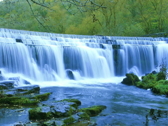 Monsal Dale waterfall is a stunning spot. It is only an hour's drive from Mansfield, residing over the border in Derbyshire's peak district.