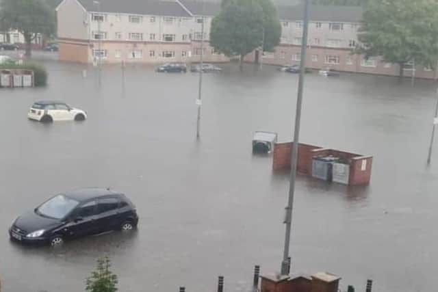 Flooding in Worksop last year