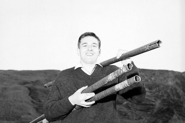Athlete DD Stevenson broke his glass fibre pole while attempting to clear 14ft in the pole vault competition at Craiglockhart in 1964.