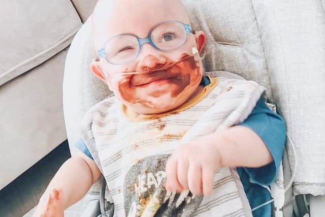 George and mum Hanna Rose are raising money for Bassetlaw Hospital's Covid-19 ward