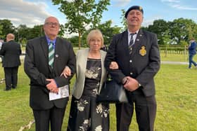Worksop branch Royal British Legion officers, vice-chair coun Sybil Fielding, secretary Grant Cullen, and Tim Lewis