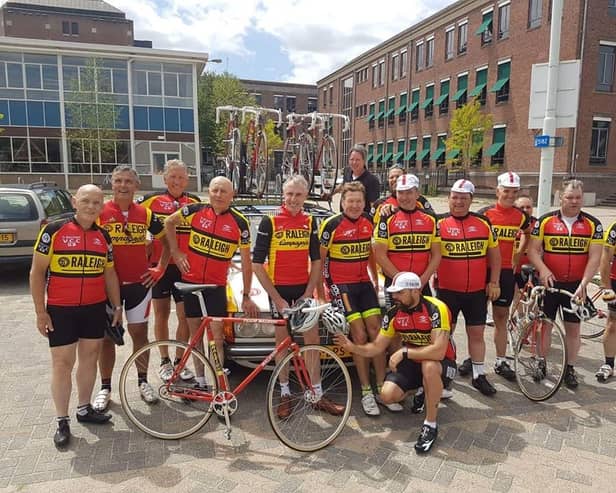some of the club members enjoying a trip to The Netherlands to visit former pro team riders