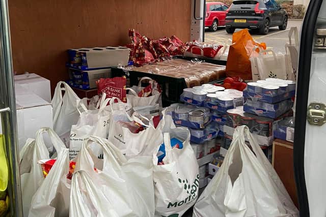 More than £15,000 worth of goods have been donated by customers.