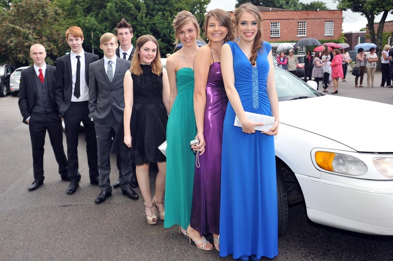 Pupils arrived to the event in style with some renting a limousine for the occasion.