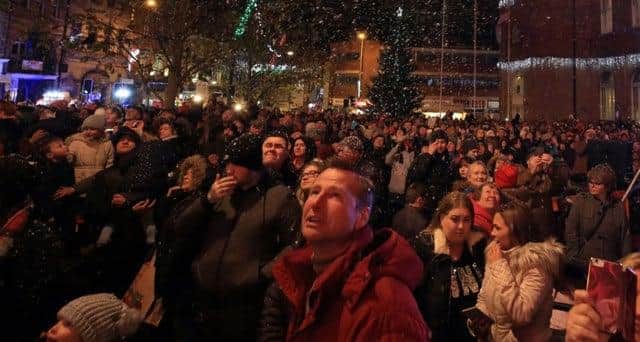 Worksop Christmas Lights Switch On 2017. Picture: Chris Etchells
