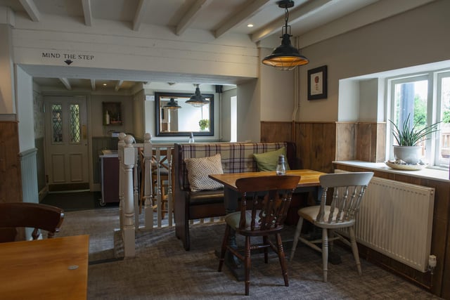 The tavern has retained its rustic charm.
