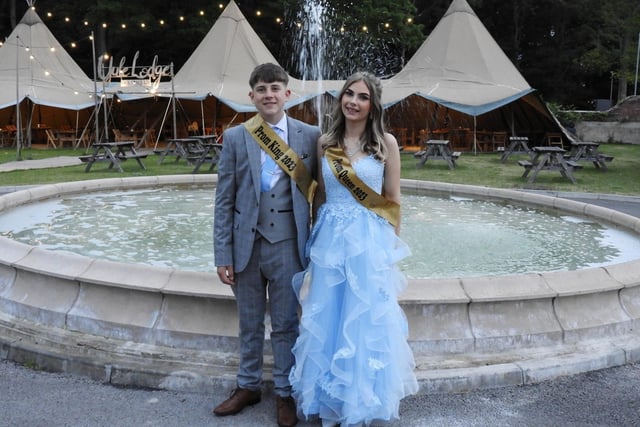 Students crowned their prom king and queen, Leo and Piper.