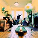 A photo from the cover session for Oasis' Definitely Maybe.  Picture: (c) Michael Spencer Jones