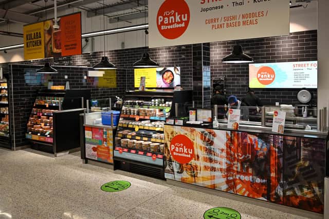 As well as featuring the Indian cuisine Kulaba Kitchen the new supermarket is one just a few to have a Panku pan-Asian streetfood kiosk