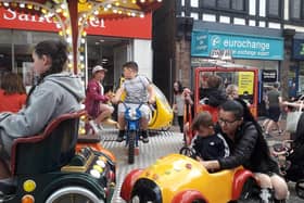 Free fair rides and face painting were two of the activities in Worksop on June 25 as jubilee celebrations continued.