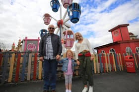 Pictured are Kirsty Taylor, Naomi, four, and David Taylor. Picture: Chris Etchells