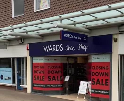 Wards Shoe Shop is closing its doors in the Priory Shopping Centre, in Worksop.
