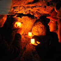 Join in seasonal spooky tours and tales at atmospheric Creswell Crags