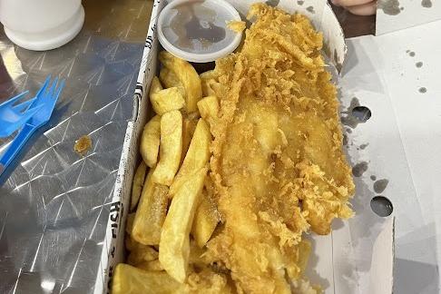 "Best chip shop in town without question. I've eaten different meals each time I've visited, always great food." - Rated: 4.8 (168 reviews)