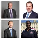 Six Nottinghamshire MPs did not vote on the 'Partygate' report, clockwise from top left: Ben Bradley, Lee Anderson, Mark Spencer, Darren Henry, Brendan Clarke-Smith, Alexander Stafford