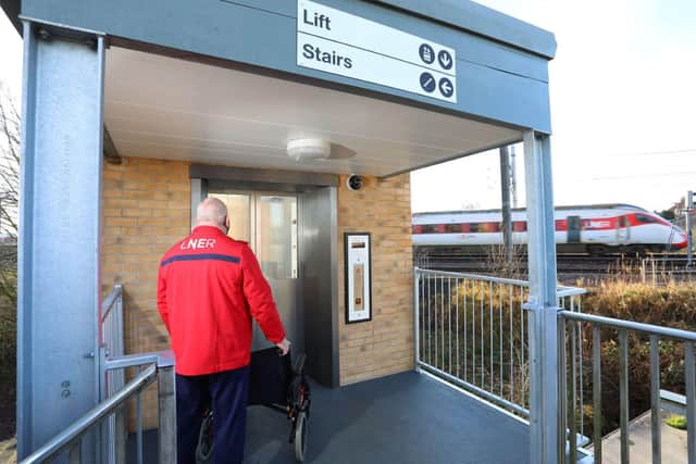 The new lift will give wheelchairs users and people with reduced mobility step-free access to platform three.