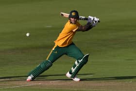 Alex Hales has signed a two year contract extension at Notts Outlaws. (Photo by Stu Forster/Getty Images)
