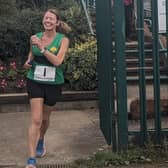 Pam Brooks in action for Worksop Harriers at Round Rotherham.