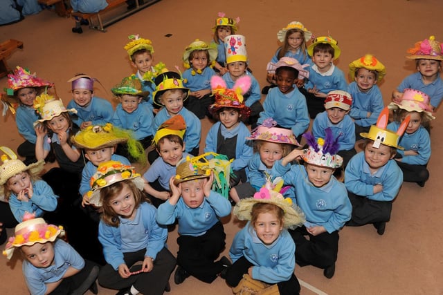 Easter bonnet parade at St Anne's School, in Harrington Street.