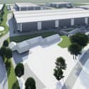 An artist's impression of how the proposed new warehouse development will look. Photo: Submitted