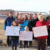Nottinghamshire County Councillor Sybil Fielding and local councillors at proposed school site.
