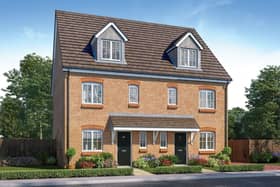A CGI of Bellway’s Spinner housetype, which will be the showhome opening at Gateford Quarter in June