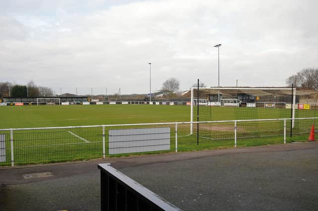 Worksop Town FC ground, Sandy Lane, Worksop.