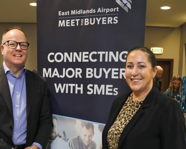 EMA's MD Steve Griffiths and Umi's Chief Commerical Officer Suzanne McCreedy at the event