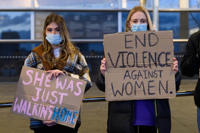 Women across Britain held vigils in memory of Sarah Everard and to call for an end to violence against women. Photo: Polly Thomas/Getty Images