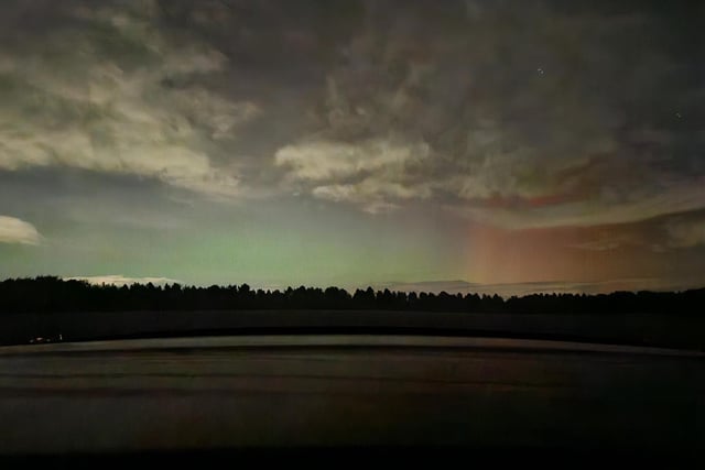 A stunning shot from Dawn Amos shows a recent appearance by the Northern Lights over Budby.