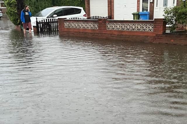 It is thought almost 80 properties were affected by Tuesday's flash flood in Worksop.