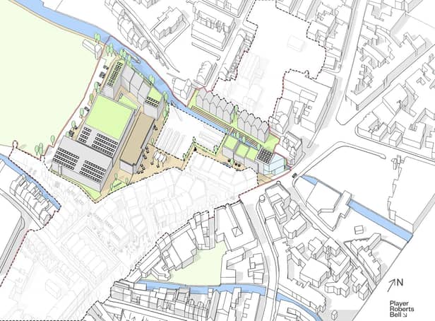 An image showing the area in Worksop town centre where the plan focuses on.