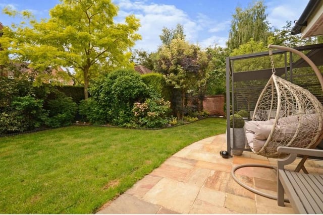 This quiet, leafy corner is typical of a beautifully landscaped garden that adds to the appeal of the premium Worksop property.