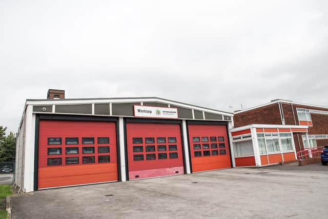 The former Worksop fire station, on Eastgate, is up for sale. Credit: Nottinghamshire Fire and Rescue Service