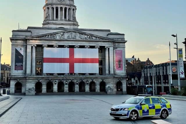 Police have praised football fans for their good behaviour during the Euros. Photo: Nottinghamshire Police