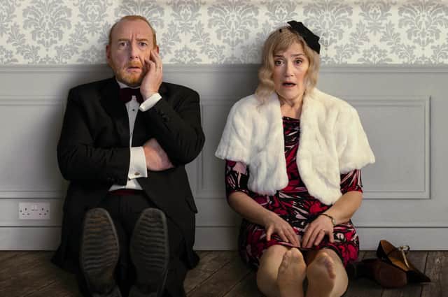 Adrian Scarborough and Sophie Thompson head the cast of Alan Bennett's The Clothes They Stood Up In, at Nottingham Playhouse