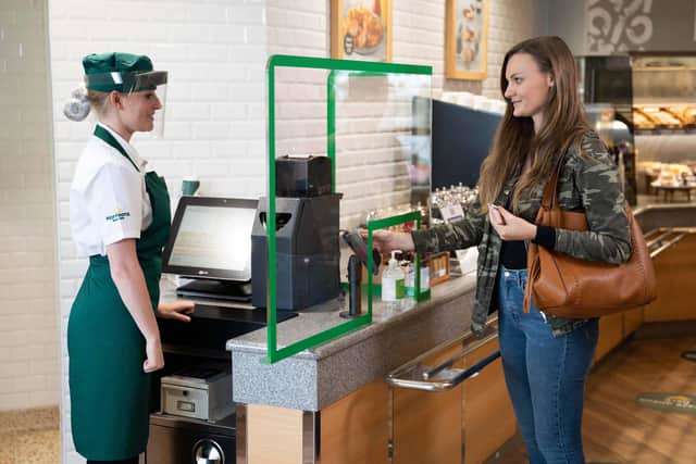 These perspex screens will be seen in Morrisons Cafes around the country.